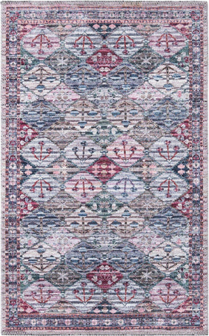 Washable Multicolor 2' x 3' Mangata Rectangle Area Rug Easy to Clean Stain Resistant & Durable Chenille Traditional Vintage Distressed Carpet for Sale at Rug Engine