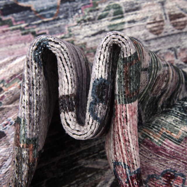 Washable Multicolor 3' 11 x 3' 11 Mangata Round Area Rug Easy to Clean Stain Resistant & Durable Chenille Traditional Vintage Distressed Carpet for Sale at Rug Engine
