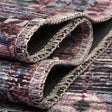 Washable Multicolor 3' 11 x 3' 11 Mangata Round Area Rug Easy to Clean Stain Resistant & Durable Chenille Traditional Vintage Distressed Carpet for Sale at Rug Engine