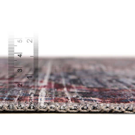 Washable Multicolor 2' x 7' 10 Mangata Runner Area Rug Easy to Clean Stain Resistant & Durable Chenille Traditional Vintage Distressed Carpet for Sale at Rug Engine
