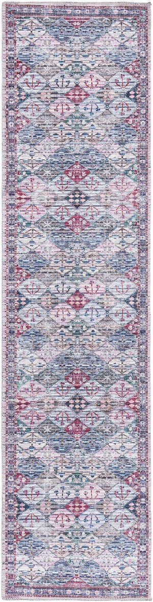 Multicolor 2' x 8' Mangata Washable Runner Rug