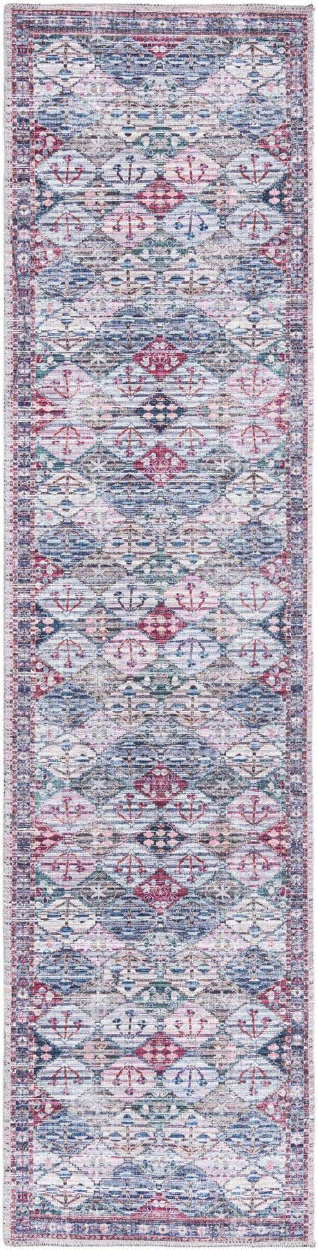 Multicolor 2' x 8' Mangata Washable Runner Rug