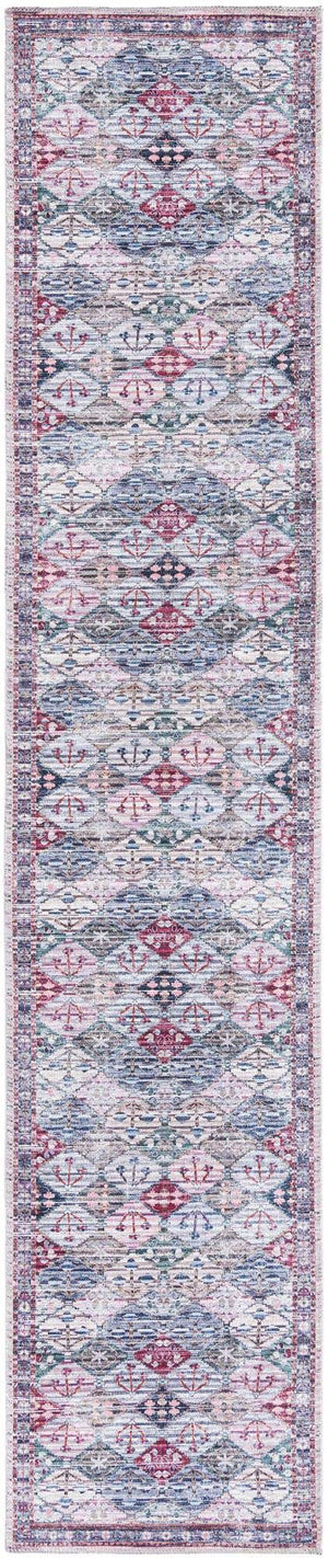 Washable Multicolor 2' x 10' Mangata Runner Area Rug Easy to Clean Stain Resistant & Durable Chenille Traditional Vintage Distressed Carpet for Sale at Rug Engine