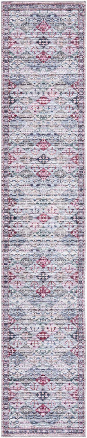 Washable Multicolor 2' 7 x 13' Mangata Runner Area Rug Easy to Clean Stain Resistant & Durable Chenille Traditional Vintage Distressed Carpet for Sale at Rug Engine