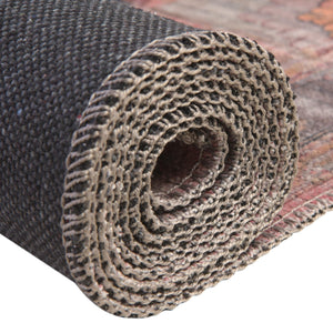 Washable Apricot and pink 5' 3 x 5' 3 Mangata Square Area Rug Easy to Clean Stain Resistant & Durable Chenille Traditional Vintage Distressed Carpet for Sale at Rug Engine