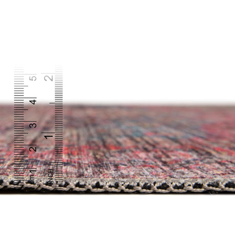 Washable Multicolor 2' x 10' Mangata Runner Area Rug Easy to Clean Stain Resistant & Durable Chenille Traditional Vintage Distressed Carpet for Sale at Rug Engine