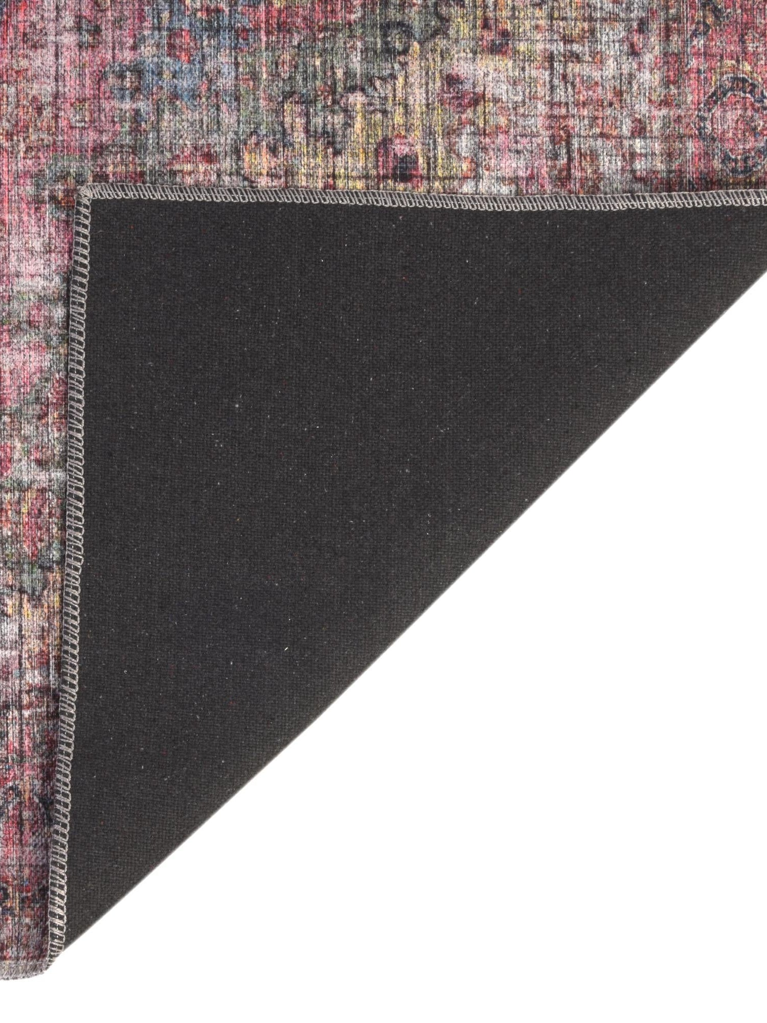 Washable Multicolor 2' 7 x 13' Mangata Runner Area Rug Easy to Clean Stain Resistant & Durable Chenille Traditional Vintage Distressed Carpet for Sale at Rug Engine