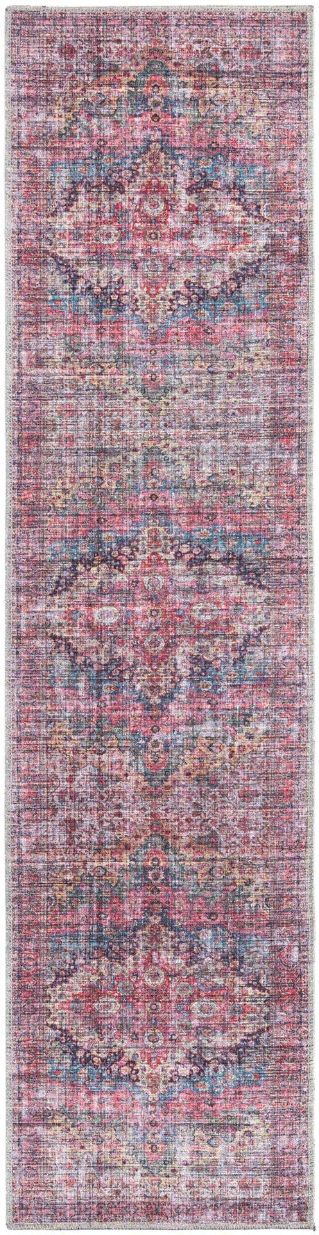 Multicolor 2' x 8' Mangata Washable Runner Rug