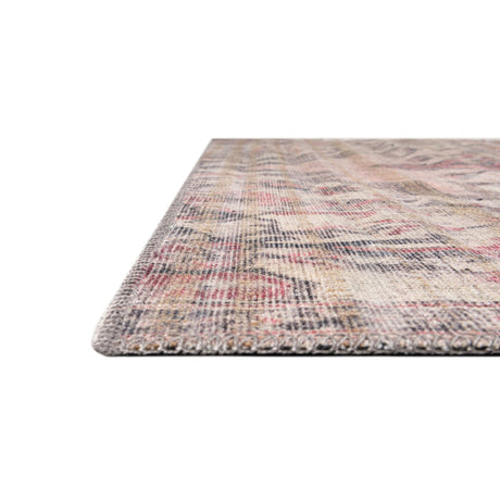 Washable Beige pink 9' 2 x 12' Nostalgia Rectangle Area Rug Easy to Clean Stain Resistant & Durable Polyester Chenille Vintage Distressed Carpet for Sale at Rug Engine