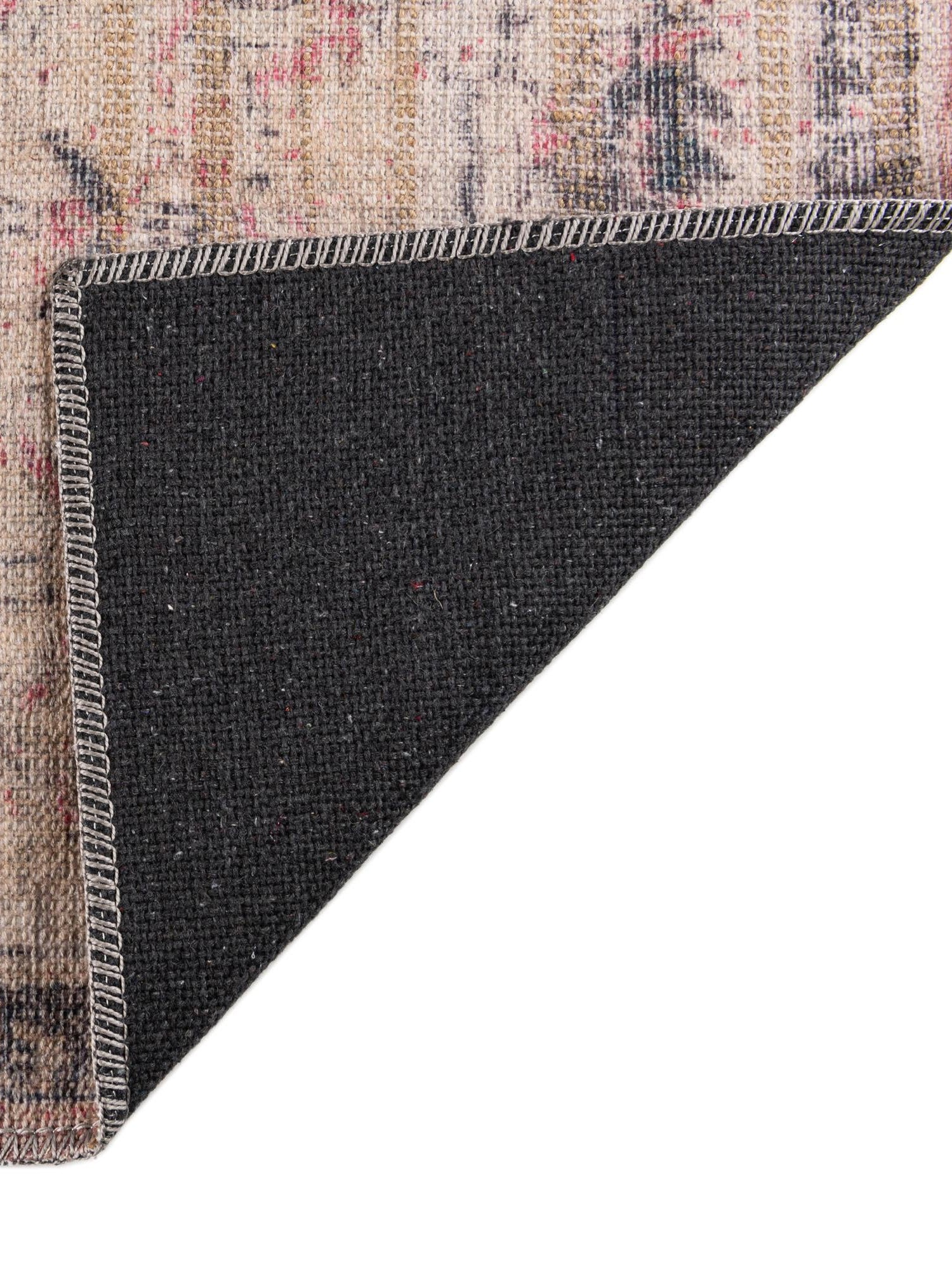 Washable Beige pink 3' 3 x 5' 3 Nostalgia Rectangle Area Rug Easy to Clean Stain Resistant & Durable Polyester Chenille Vintage Distressed Carpet for Sale at Rug Engine