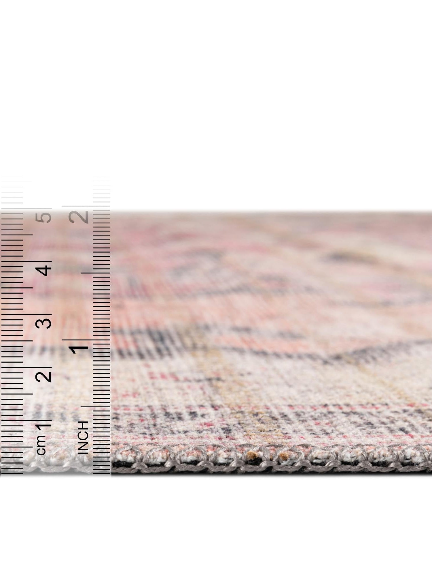 Washable Beige pink 3' 3 x 5' 3 Nostalgia Oval Area Rug Easy to Clean Stain Resistant & Durable Polyester Chenille Vintage Distressed Carpet for Sale at Rug Engine