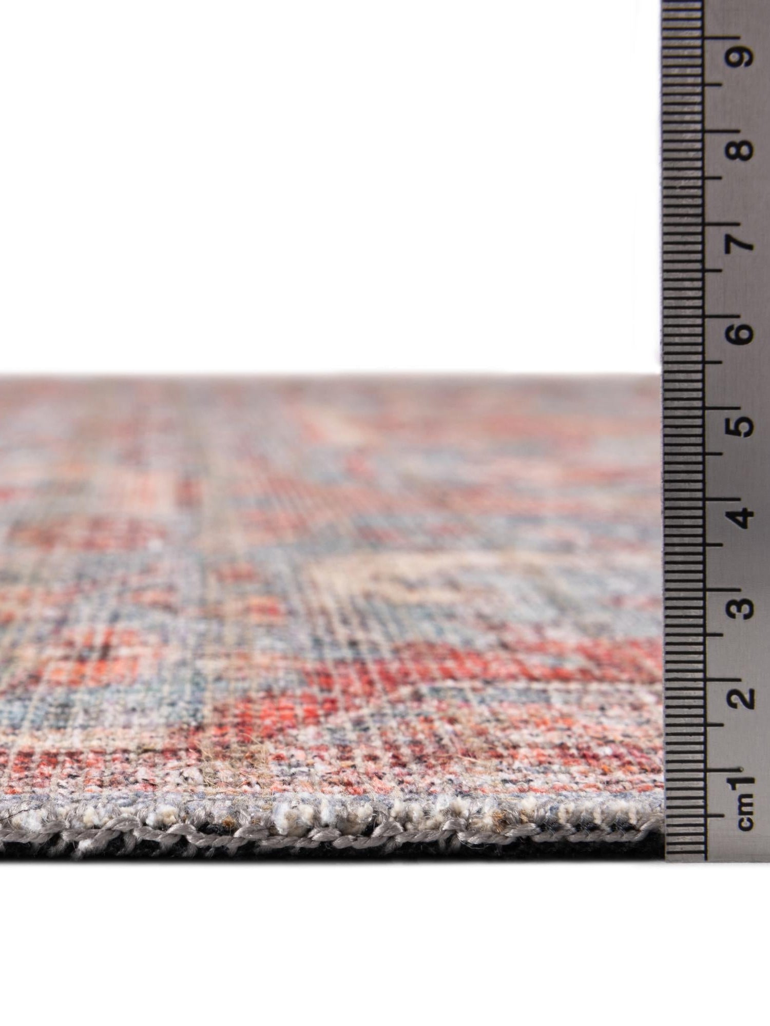 Washable Antique Blue 5' 3 x 8' Nostalgia Oval Area Rug Easy to Clean Stain Resistant & Durable Polyester Chenille Vintage Distressed Carpet for Sale at Rug Engine