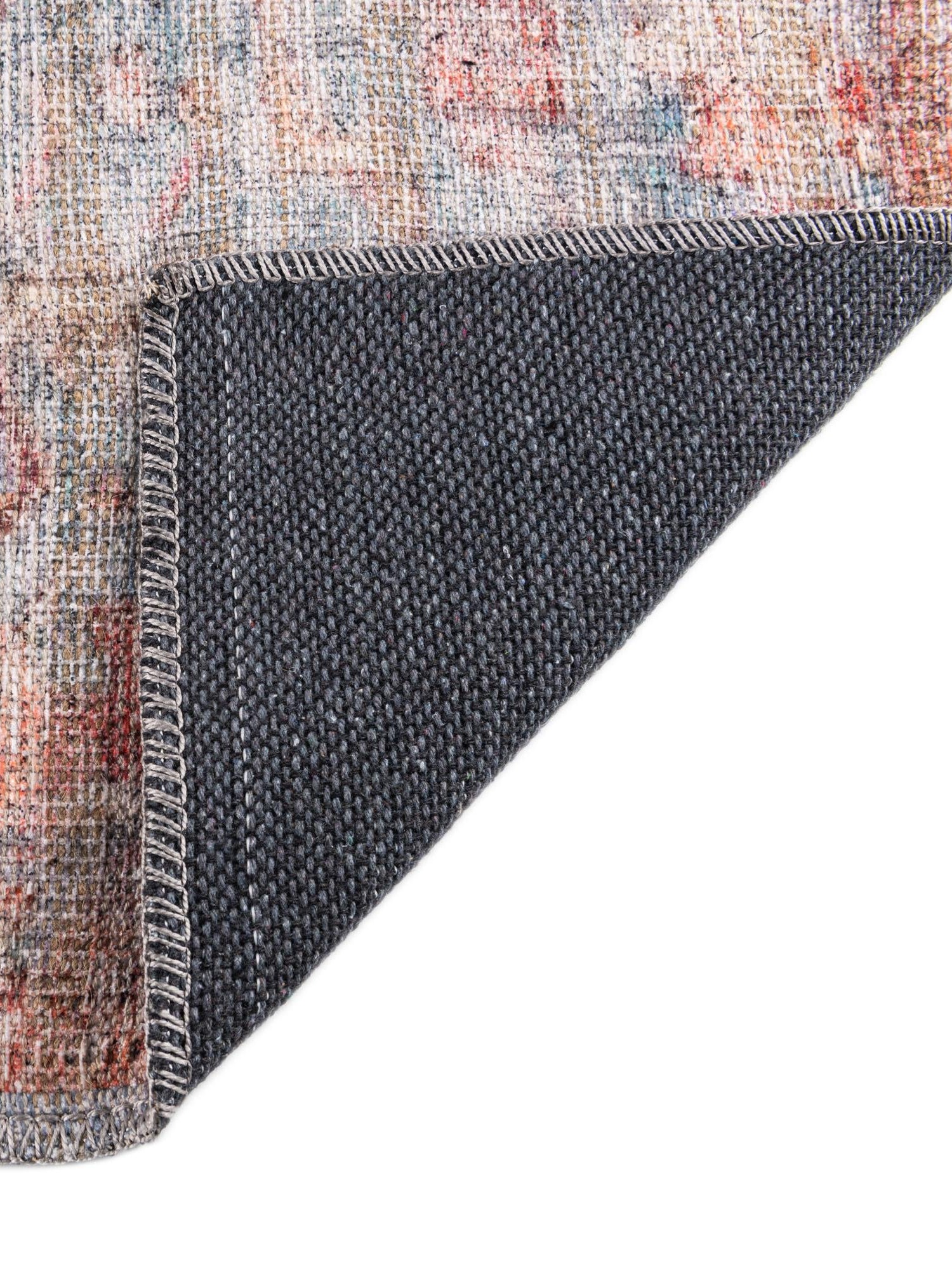 Washable Antique Blue 2' x 6' Nostalgia Runner Area Rug Easy to Clean Stain Resistant & Durable Polyester Chenille Vintage Distressed Carpet for Sale at Rug Engine