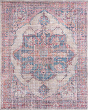 Washable Antique Beige 10' 6 x 13' Nostalgia Washable Rectangle Area Rug Easy to Clean Stain Resistant & Durable Polyester Chenille Vintage Distressed Carpet for Sale at Rug Engine