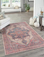 Washable Antique Beige 3' 3 x 5' 3 Nostalgia Washable Rectangle Area Rug Easy to Clean Stain Resistant & Durable Polyester Chenille Vintage Distressed Carpet for Sale at Rug Engine