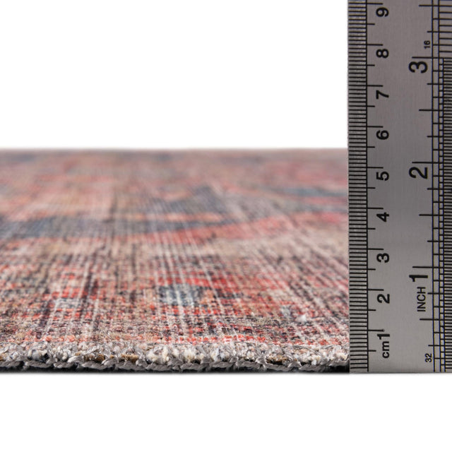 Washable Antique Beige 7' 10 x 10' Nostalgia Oval Area Rug Easy to Clean Stain Resistant & Durable Polyester Chenille Vintage Distressed Carpet for Sale at Rug Engine
