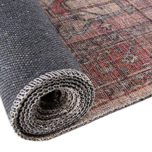 Washable Antique Beige 3' 3 x 3' 3 Nostalgia Round Area Rug Easy to Clean Stain Resistant & Durable Polyester Chenille Vintage Distressed Carpet for Sale at Rug Engine