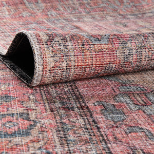 Washable Antique Beige 2' x 10' Nostalgia Runner Area Rug Easy to Clean Stain Resistant & Durable Polyester Chenille Vintage Distressed Carpet for Sale at Rug Engine