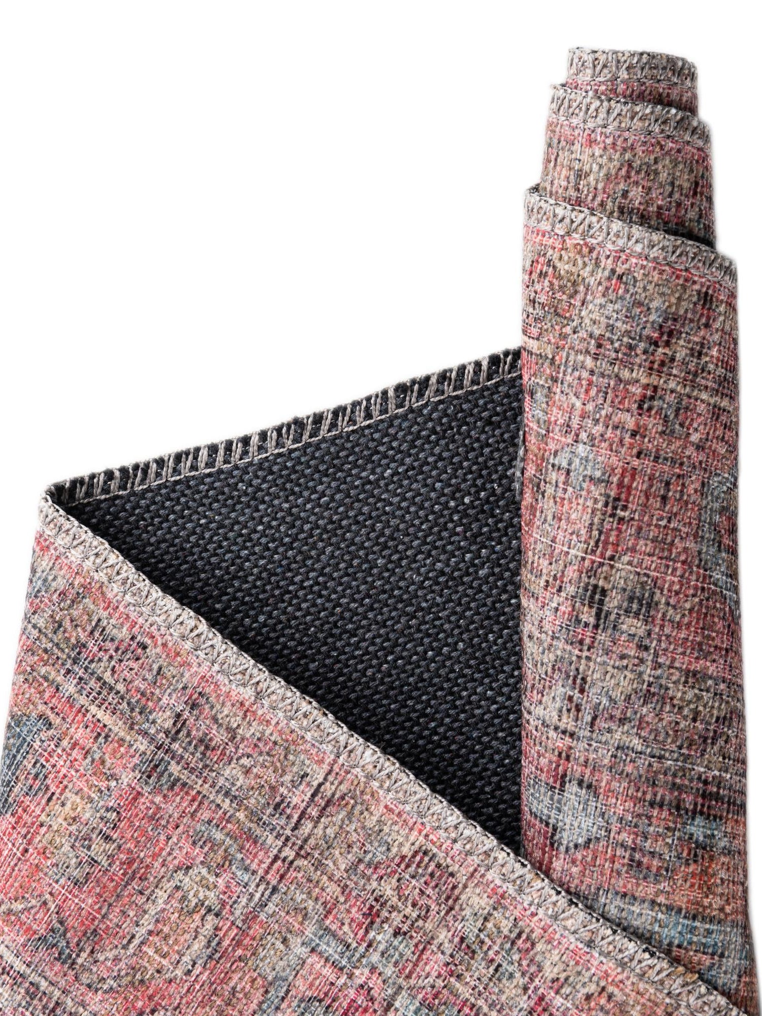 Washable Antique Beige 2' 7 x 14' Nostalgia Runner Area Rug Easy to Clean Stain Resistant & Durable Polyester Chenille Vintage Distressed Carpet for Sale at Rug Engine