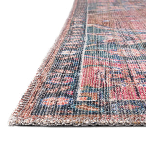 Multicolor 4' x 6' Nostalgia Washable Rectangle Rug