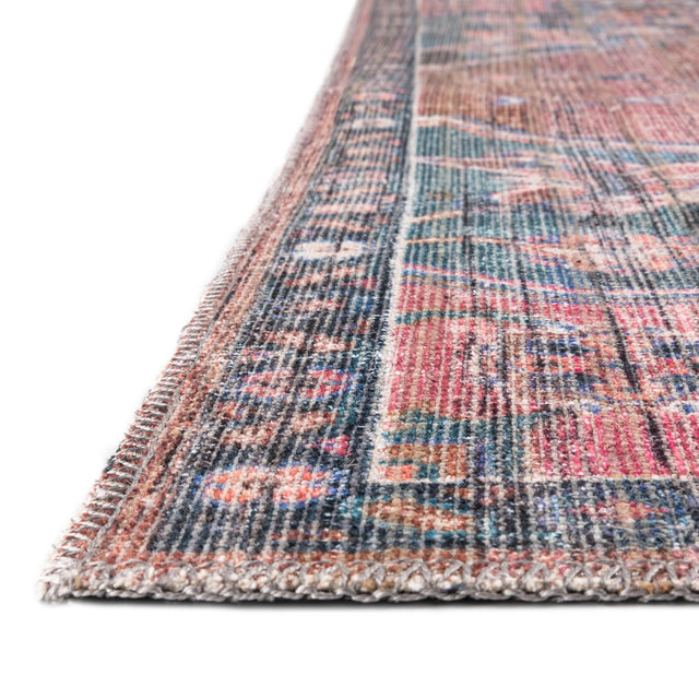 Multicolor 4' x 6' Nostalgia Washable Rectangle Rug