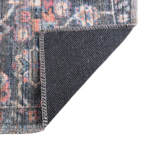 Washable Multicolor 7' 10 x 10' Nostalgia Rectangle Area Rug Easy to Clean Stain Resistant & Durable Polyester Chenille Vintage Distressed Carpet for Sale at Rug Engine