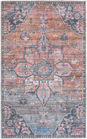 Washable Multicolor 3' 3 x 5' 3 Nostalgia Rectangle Area Rug Easy to Clean Stain Resistant & Durable Polyester Chenille Vintage Distressed Carpet for Sale at Rug Engine