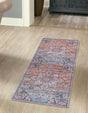 Washable Multicolor 2' x 5' 1 Nostalgia Runner Area Rug Easy to Clean Stain Resistant & Durable Polyester Chenille Vintage Distressed Carpet for Sale at Rug Engine