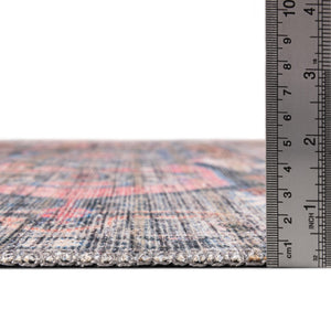 Washable Multicolor 2' x 10' Nostalgia Runner Area Rug Easy to Clean Stain Resistant & Durable Polyester Chenille Vintage Distressed Carpet for Sale at Rug Engine