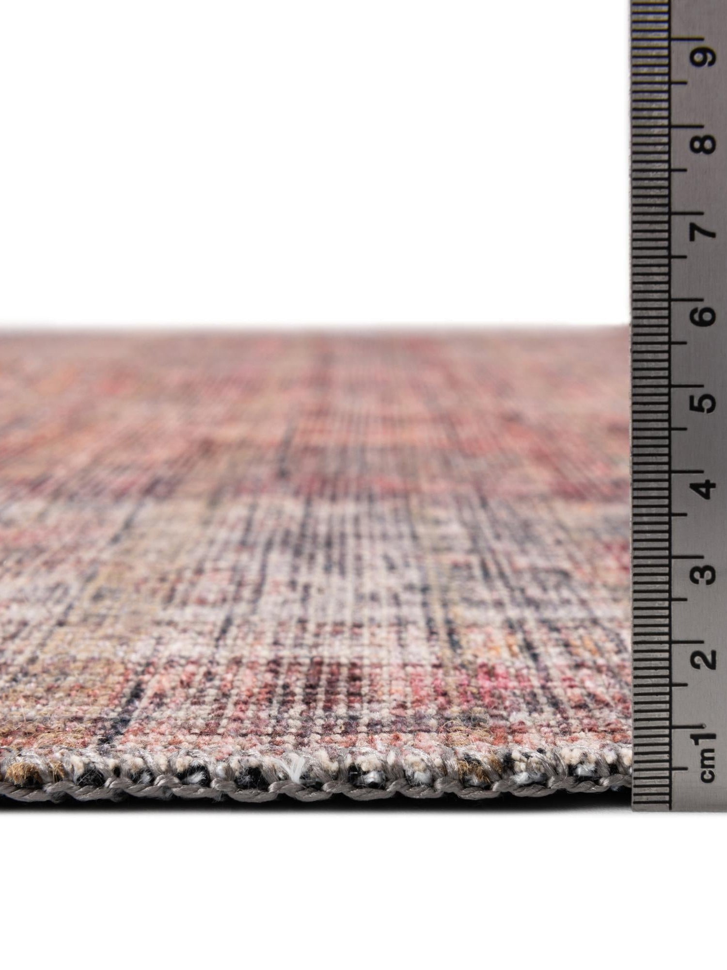 Washable Rust Red and Brown 7' 10 x 10' Nostalgia Rectangle Area Rug Easy to Clean Stain Resistant & Durable Polyester Chenille Vintage Distressed Carpet for Sale at Rug Engine