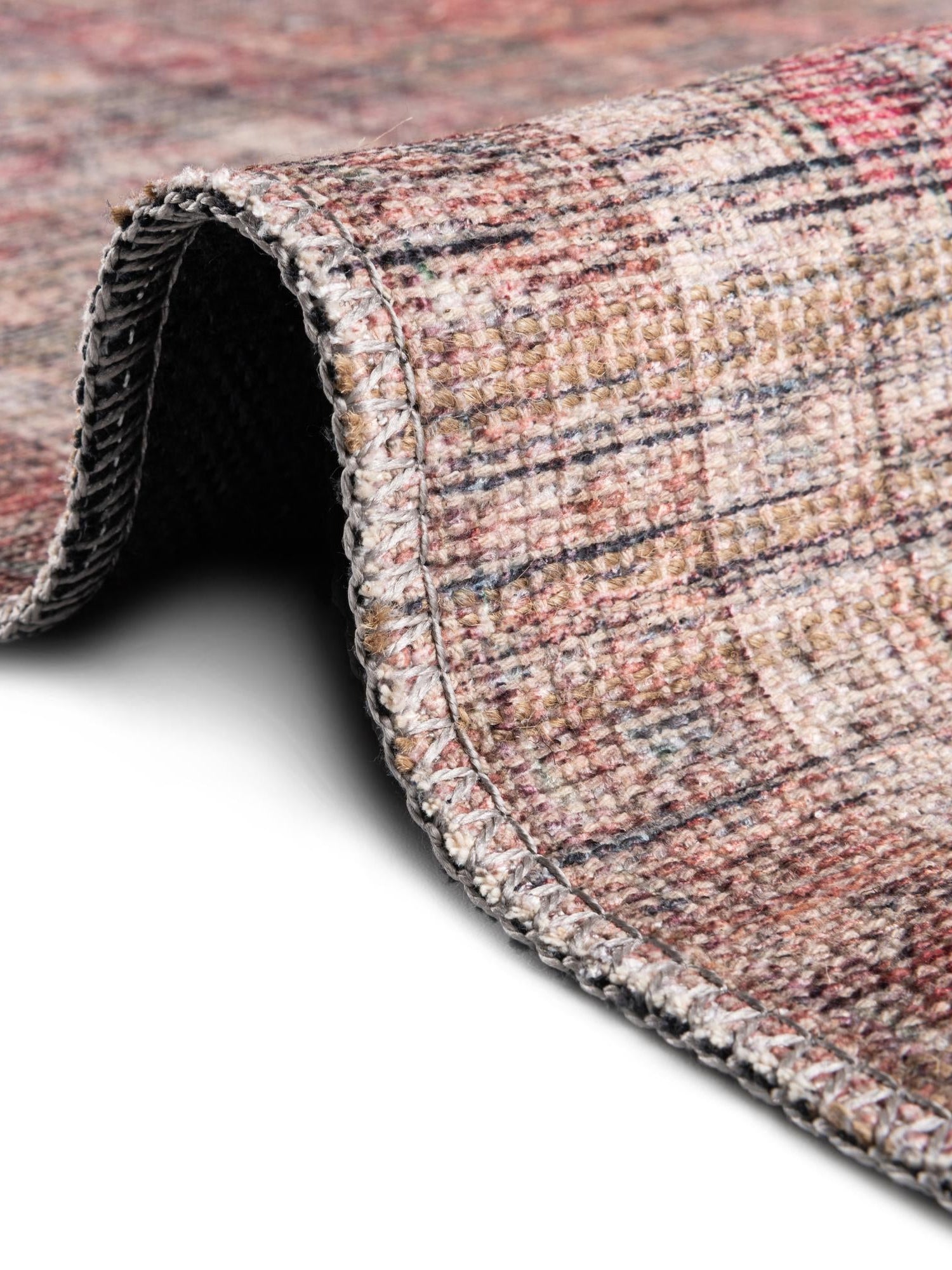 Washable Rust Red and Brown 10' 6 x 13' 1 Nostalgia Rectangle Area Rug Easy to Clean Stain Resistant & Durable Polyester Chenille Vintage Distressed Carpet for Sale at Rug Engine