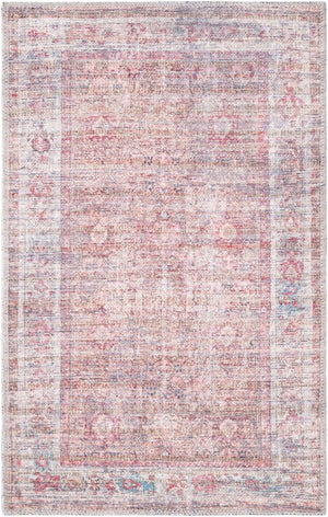 Washable Rust Red and Brown 2' x 3' 1 Nostalgia Rectangle Area Rug Easy to Clean Stain Resistant & Durable Polyester Chenille Vintage Distressed Carpet for Sale at Rug Engine