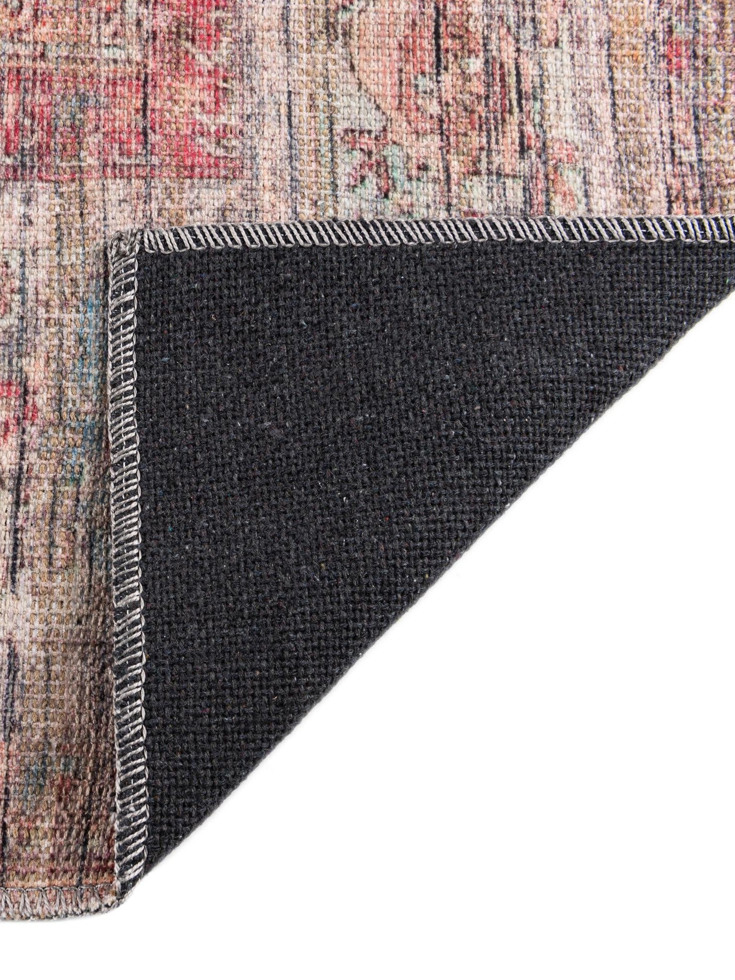 Washable Rust Red and Brown 7' 10 x 7' 10 Nostalgia Octagon Area Rug Easy to Clean Stain Resistant & Durable Polyester Chenille Vintage Distressed Carpet for Sale at Rug Engine