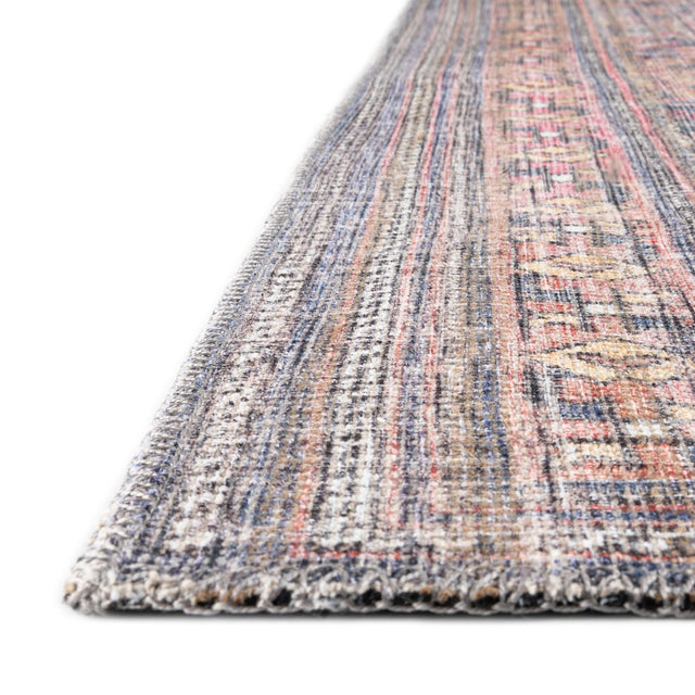 Antique Blue 2' x 6' Nostalgia Washable Runner Rug