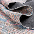 Antique Blue 2' x 6' Nostalgia Washable Runner Rug