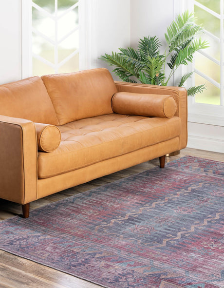 Washable Multicolor 2' x 3' Sisu Rectangle Area Rug Easy to Clean Stain Resistant & Durable Polyester Chenille Distressed Vintage Look Carpet for Sale at Rug Engine