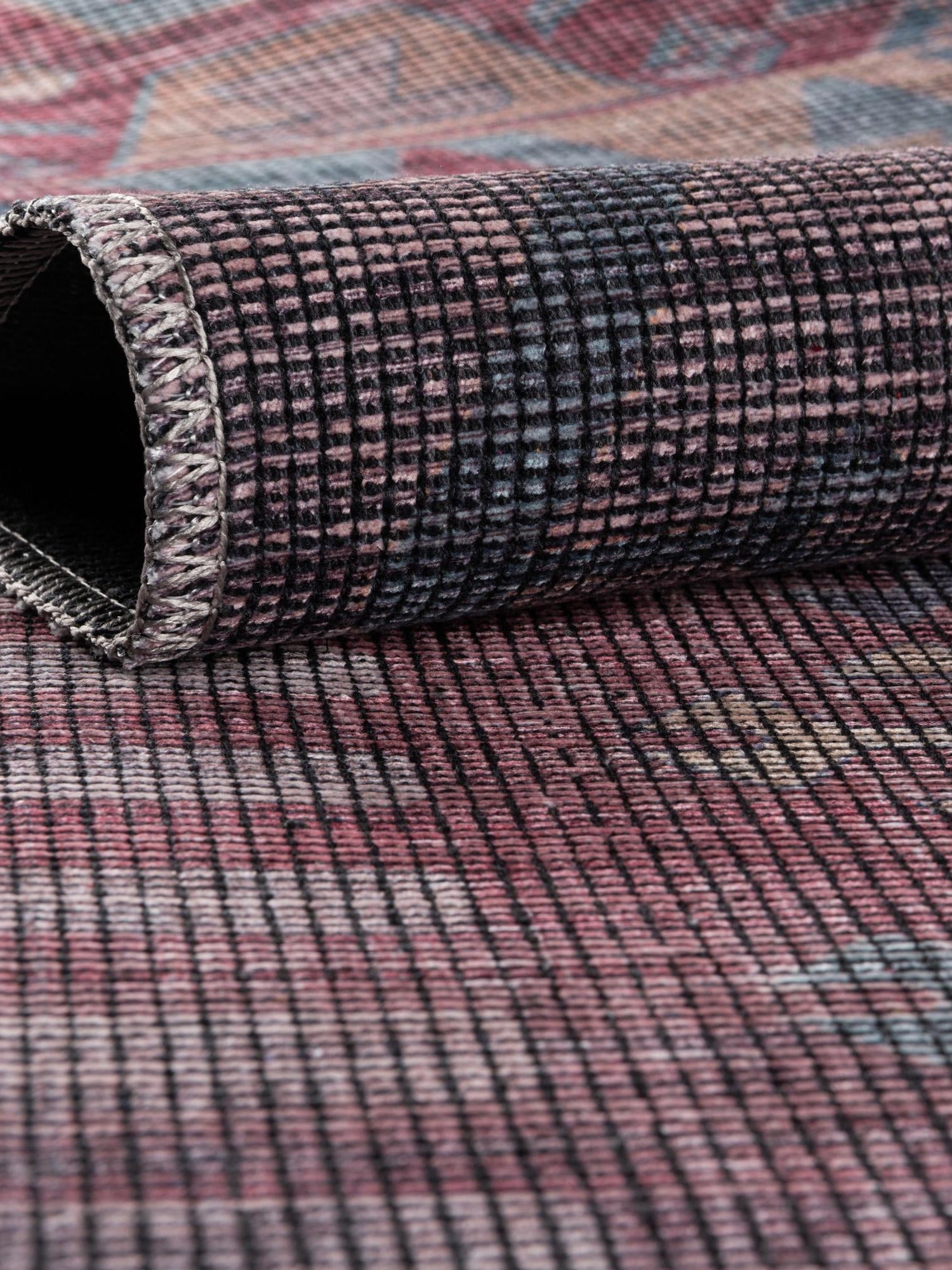 Washable Multicolor 2' x 3' Sisu Rectangle Area Rug Easy to Clean Stain Resistant & Durable Polyester Chenille Distressed Vintage Look Carpet for Sale at Rug Engine