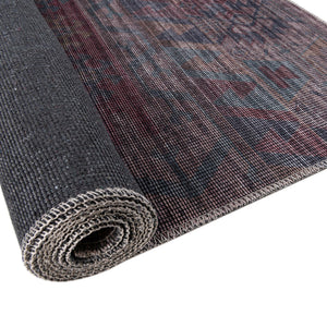 Washable Multicolor 7' 3 x 7' 3 Sisu Square Area Rug Easy to Clean Stain Resistant & Durable Polyester Chenille Distressed Vintage Look Carpet for Sale at Rug Engine