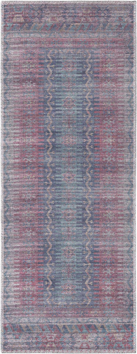 Washable Multicolor 2' x 5' Sisu Runner Area Rug Easy to Clean Stain Resistant & Durable Polyester Chenille Distressed Vintage Look Carpet for Sale at Rug Engine