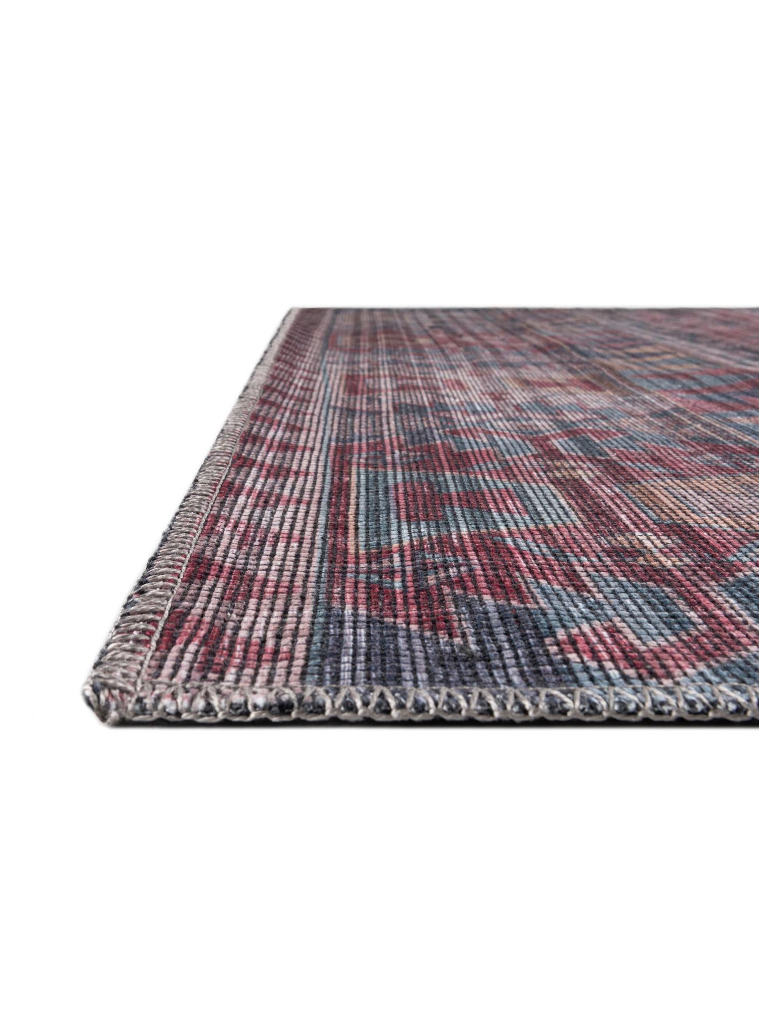 Washable Multicolor 2' 7 x 12' Sisu Runner Area Rug Easy to Clean Stain Resistant & Durable Polyester Chenille Distressed Vintage Look Carpet for Sale at Rug Engine