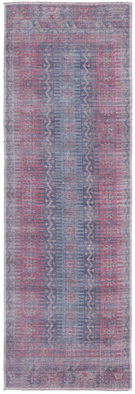 Washable Multicolor 2' x 6' Sisu Runner Area Rug Easy to Clean Stain Resistant & Durable Polyester Chenille Distressed Vintage Look Carpet for Sale at Rug Engine