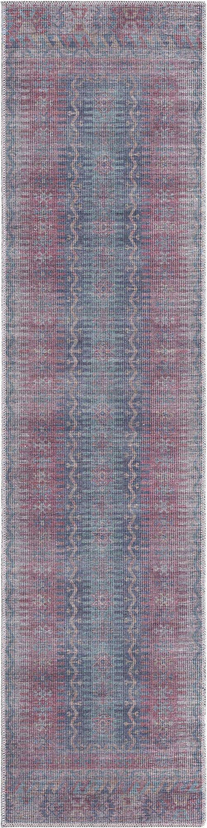 Washable Multicolor 2' x 7' 10 Sisu Runner Area Rug Easy to Clean Stain Resistant & Durable Polyester Chenille Distressed Vintage Look Carpet for Sale at Rug Engine