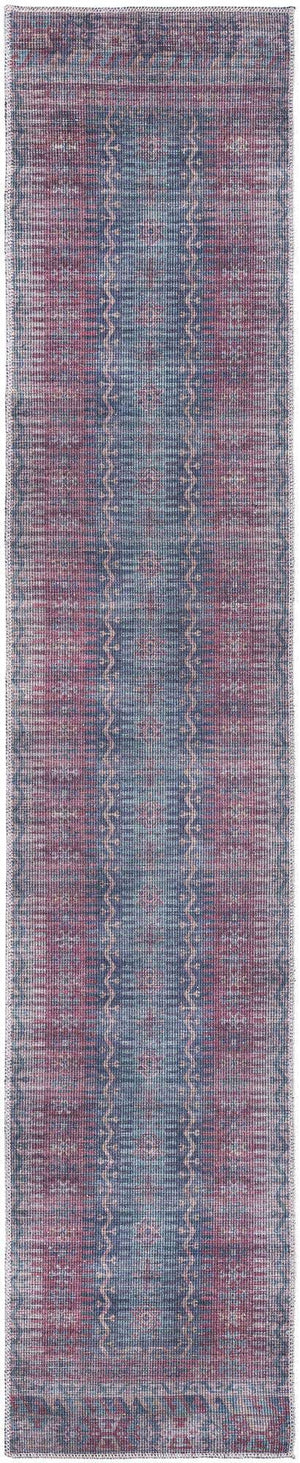 Washable Multicolor 2' x 10' Sisu Runner Area Rug Easy to Clean Stain Resistant & Durable Polyester Chenille Distressed Vintage Look Carpet for Sale at Rug Engine
