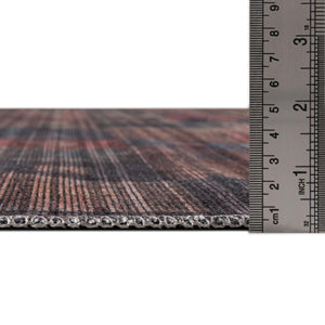 Washable Multicolor 10' 6 x 13' Sisu Rectangle Area Rug Easy to Clean Stain Resistant & Durable Polyester Chenille Distressed Vintage Look Carpet for Sale at Rug Engine