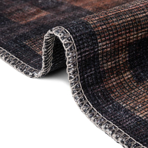 Washable Multicolor 3' 11 x 6' Sisu Rectangle Area Rug Easy to Clean Stain Resistant & Durable Polyester Chenille Distressed Vintage Look Carpet for Sale at Rug Engine