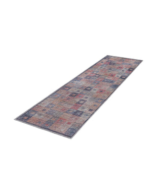 Washable Multicolor 2' x 5' Sisu Runner Area Rug Easy to Clean Stain Resistant & Durable Polyester Chenille Distressed Vintage Look Carpet for Sale at Rug Engine