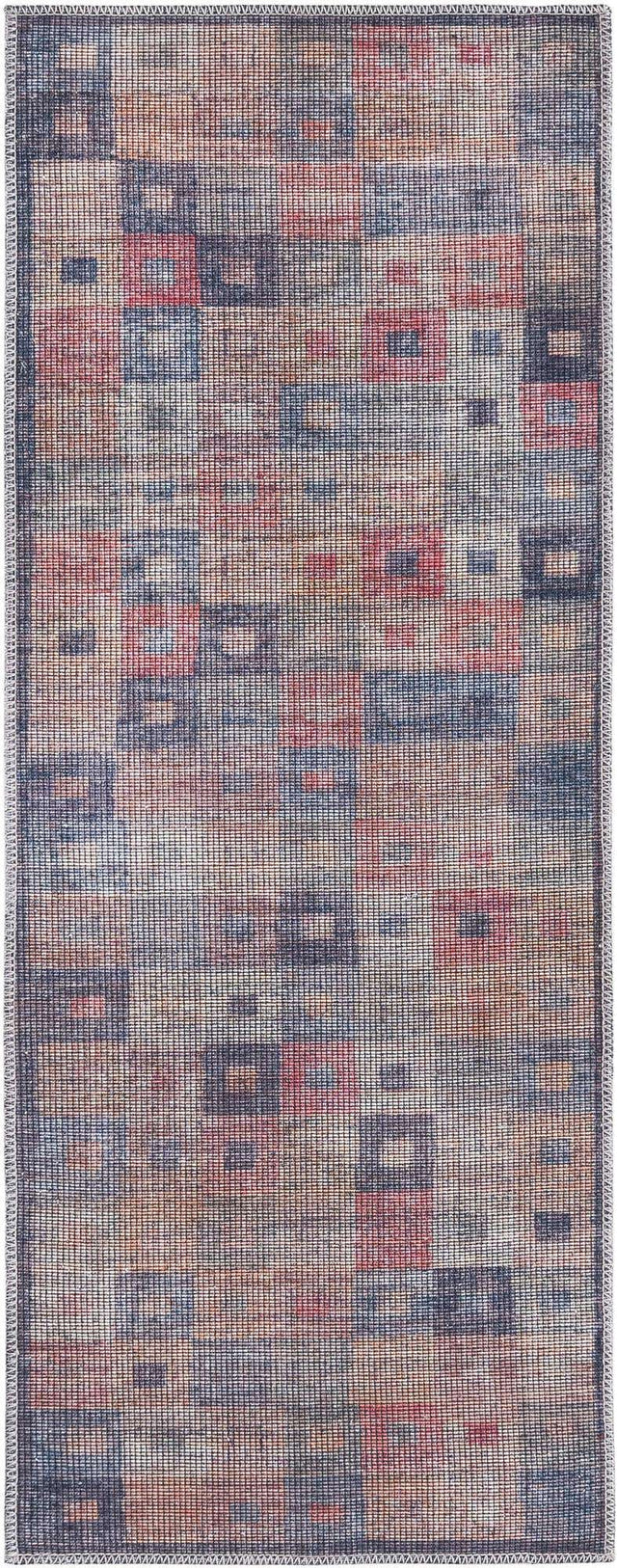 Washable Multicolor 2' x 5' Sisu Runner Area Rug Easy to Clean Stain Resistant & Durable Polyester Chenille Distressed Vintage Look Carpet for Sale at Rug Engine