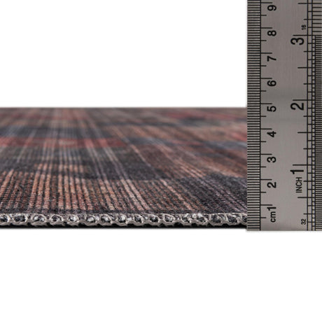 Washable Multicolor 2' x 6' Sisu Runner Area Rug Easy to Clean Stain Resistant & Durable Polyester Chenille Distressed Vintage Look Carpet for Sale at Rug Engine