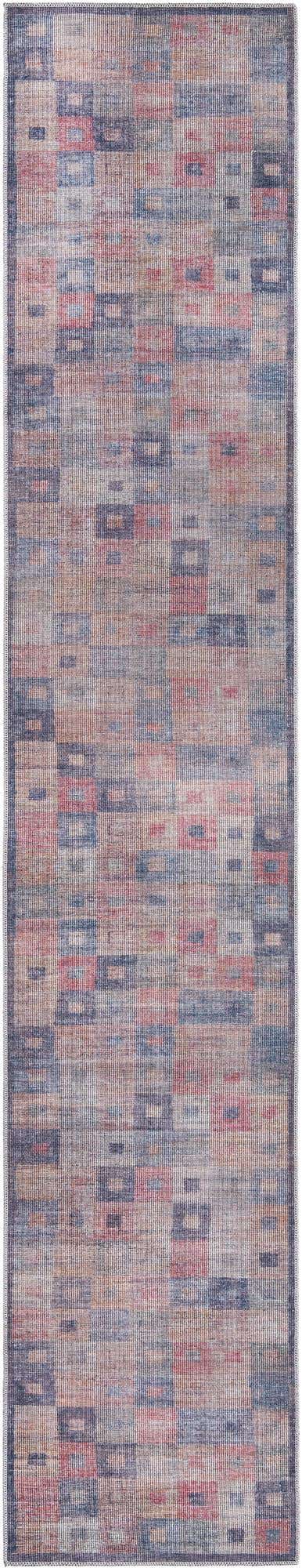 Washable Multicolor 2' 7 x 14' Sisu Runner Area Rug Easy to Clean Stain Resistant & Durable Polyester Chenille Distressed Vintage Look Carpet for Sale at Rug Engine