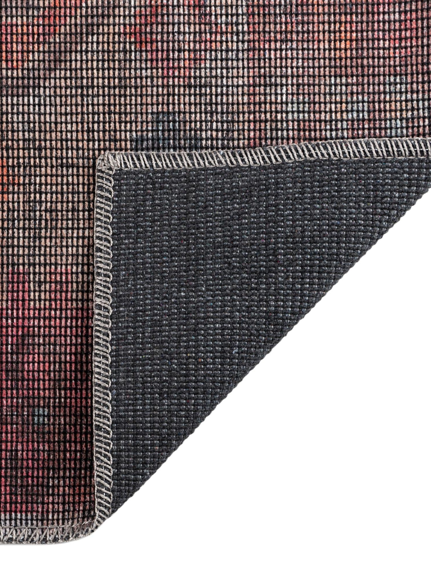 Washable Rust red and Beige 5' 3 x 8' Sisu Rectangle Area Rug Easy to Clean Stain Resistant & Durable Polyester Chenille Distressed Vintage Look Carpet for Sale at Rug Engine